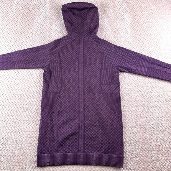 Lululemon Rest Less Hoodie Womens 6 Running Athletic Base Layer Purple Patchwork - Picture 4 of 10